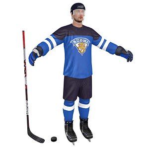 3D Model: Hockey Stick Collection v6 #91499601