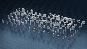 3D SCIFI WALL-PANEL KITBASH - PACK - ASSET - PROP - GREEBLE 3D model