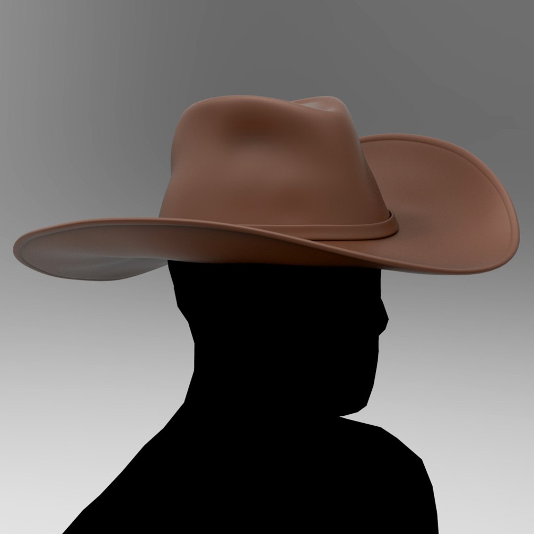 cowboy hat 3D model https://p.turbosquid.com/ts-thumb/BC/sVxrMc/CFhnA35o/hat_01.62/jpg/1539544303/1920x1080/fit_q87/7ce2ce75aebc6292d41028046fcb9d82f6325951/hat_01.62.jpg