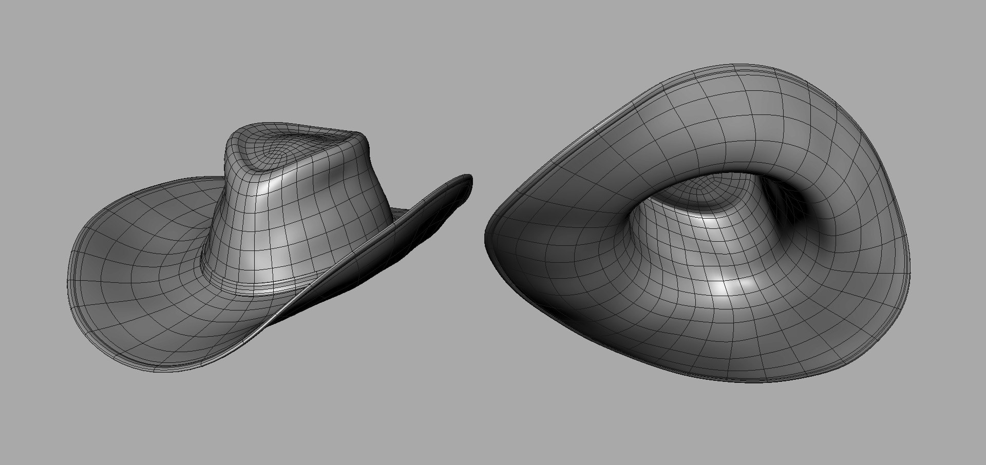 cowboy hat 3D model https://p.turbosquid.com/ts-thumb/BC/sVxrMc/hul5MBWW/wireframe01/jpg/1539544468/1920x1080/fit_q87/38610a313cc86819154639f4b6f734afeb2acc9b/wireframe01.jpg