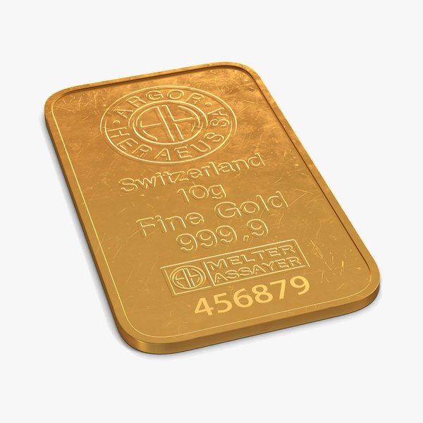 gold bar 10g 3d model