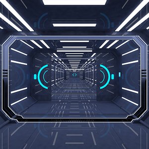 scene corridor interior 3D model
