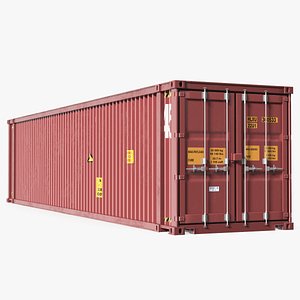 45ft Pallet Wide High Cube Container 3D model