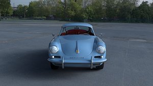 porsche 356 hdri 3d model