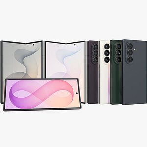 3D Samsung Galaxy Z Fold8 Ultra All Colors Animated