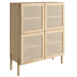 Scandinavian chest of 4 drawers 3D model