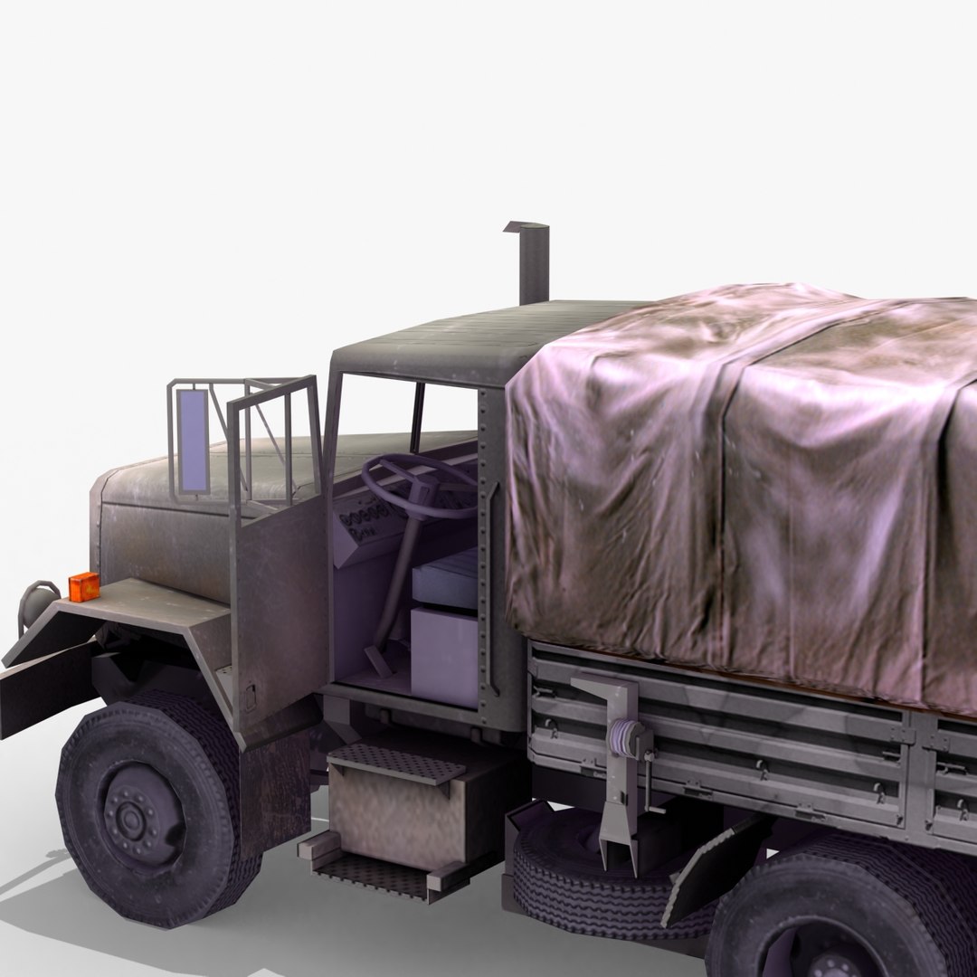 3d Model M35 5 Army Truck