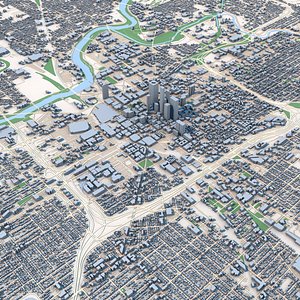 Indianapolis City Indiana United States 3D
