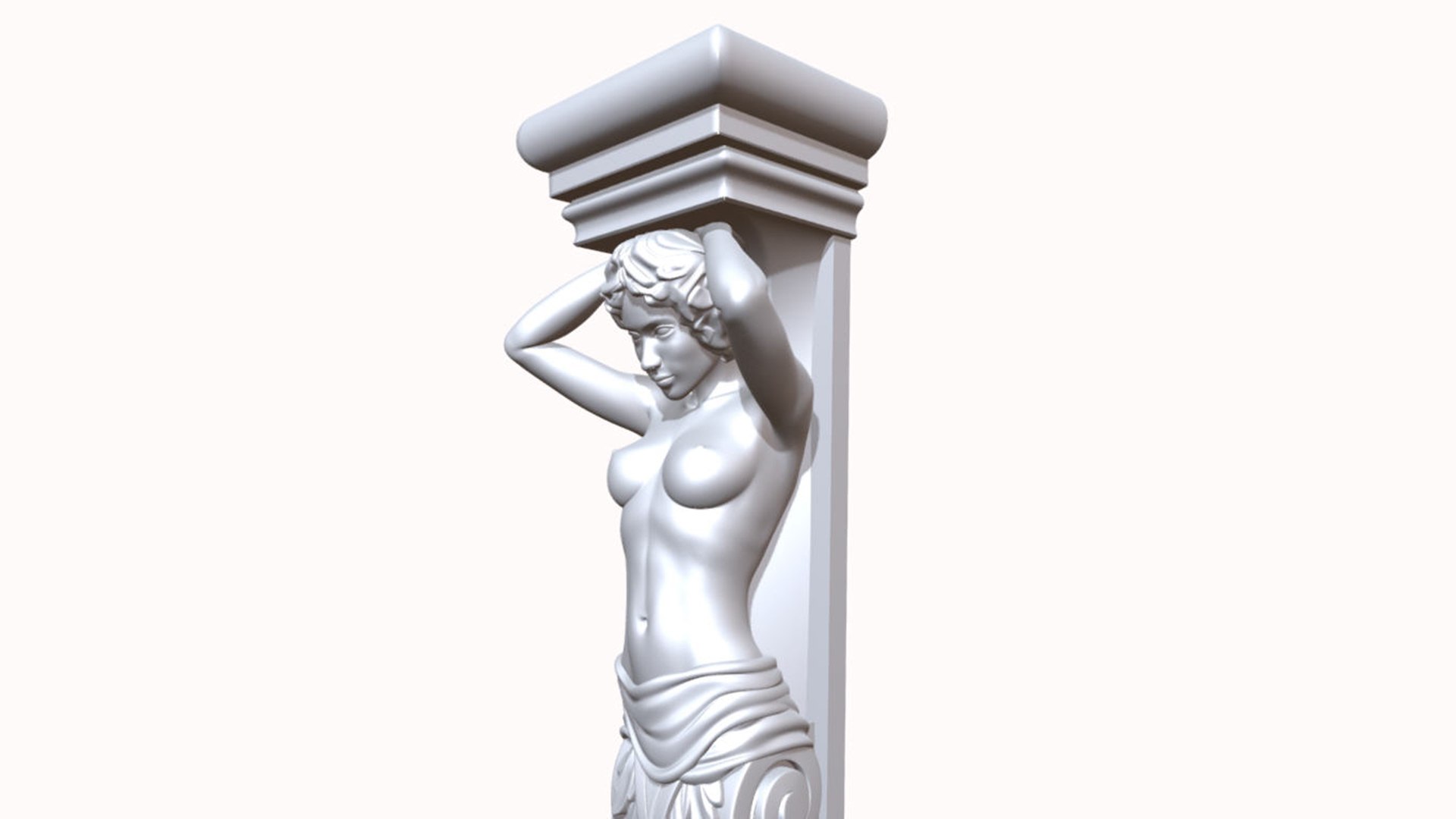 Column Pattern Girl 3D - TurboSquid 2260508