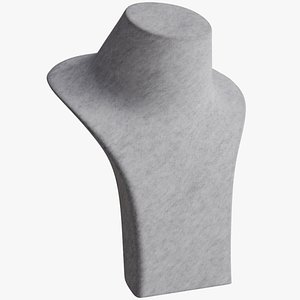 Female neck mannequin 3D model