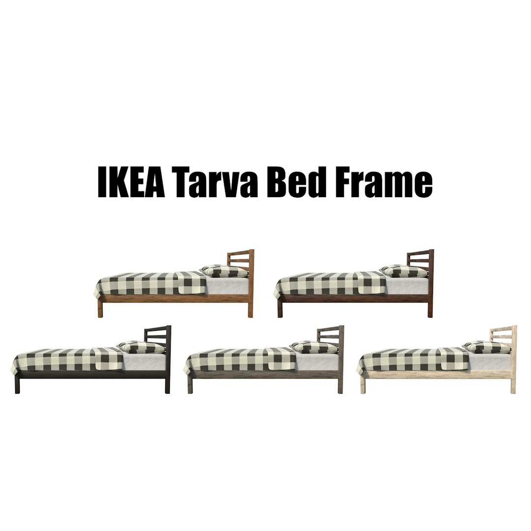 IKEA Tarva Bed Frame 3D Model - TurboSquid 2108297