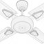 Ventilador de teto moderno