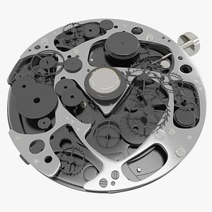 3D watch mechanism model