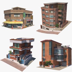Korean buildings bundle 1