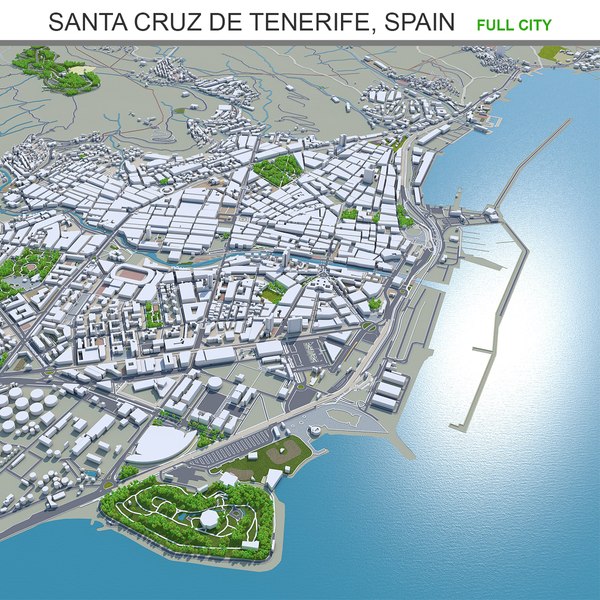 3D city area building model