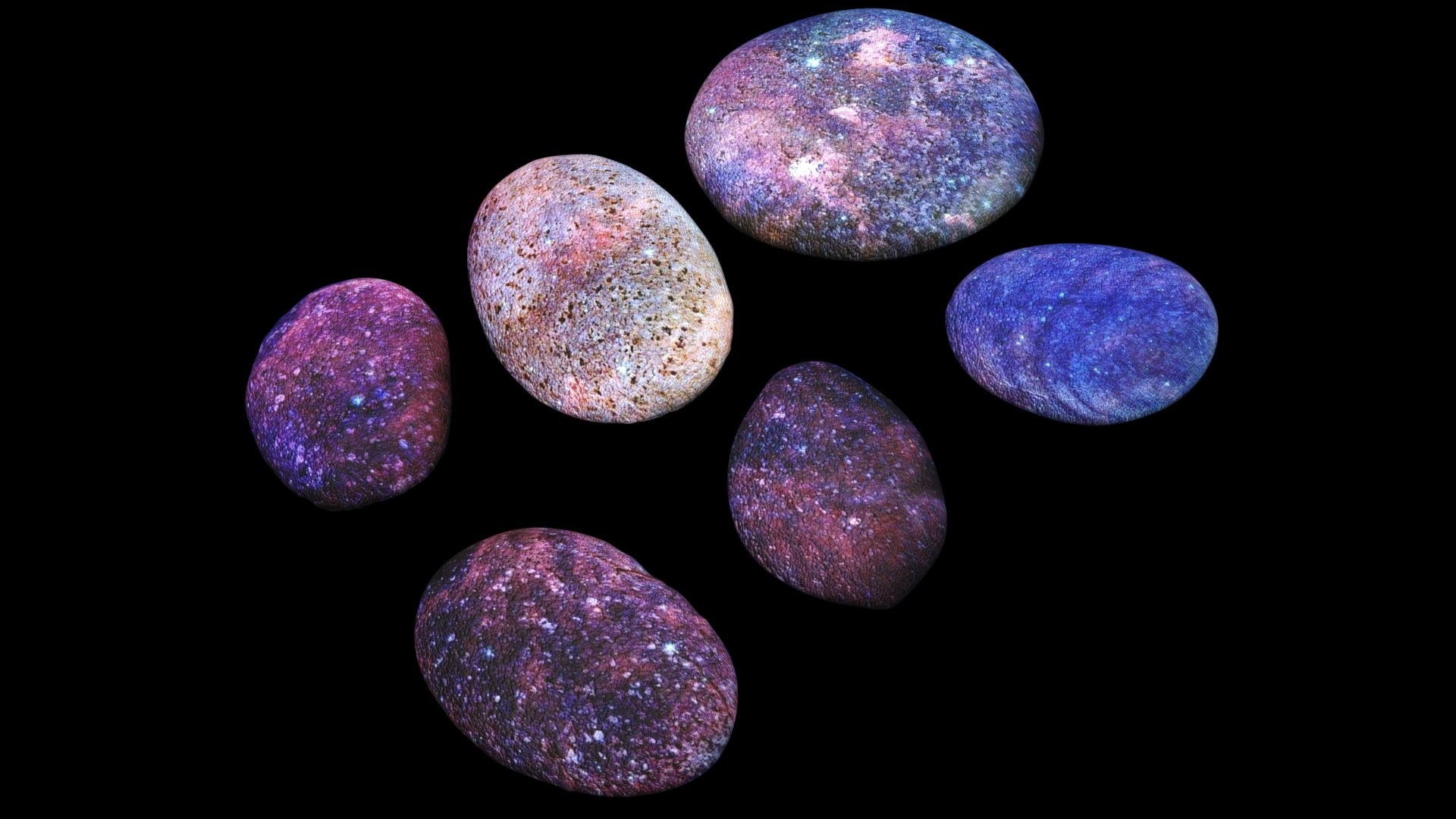 3D Galaxy Rocks Set Model - TurboSquid 2251840