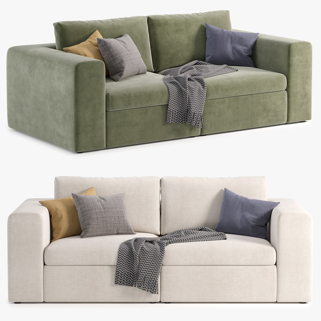 3D Model Mellow 2 Seater Sofa - TurboSquid 2360310