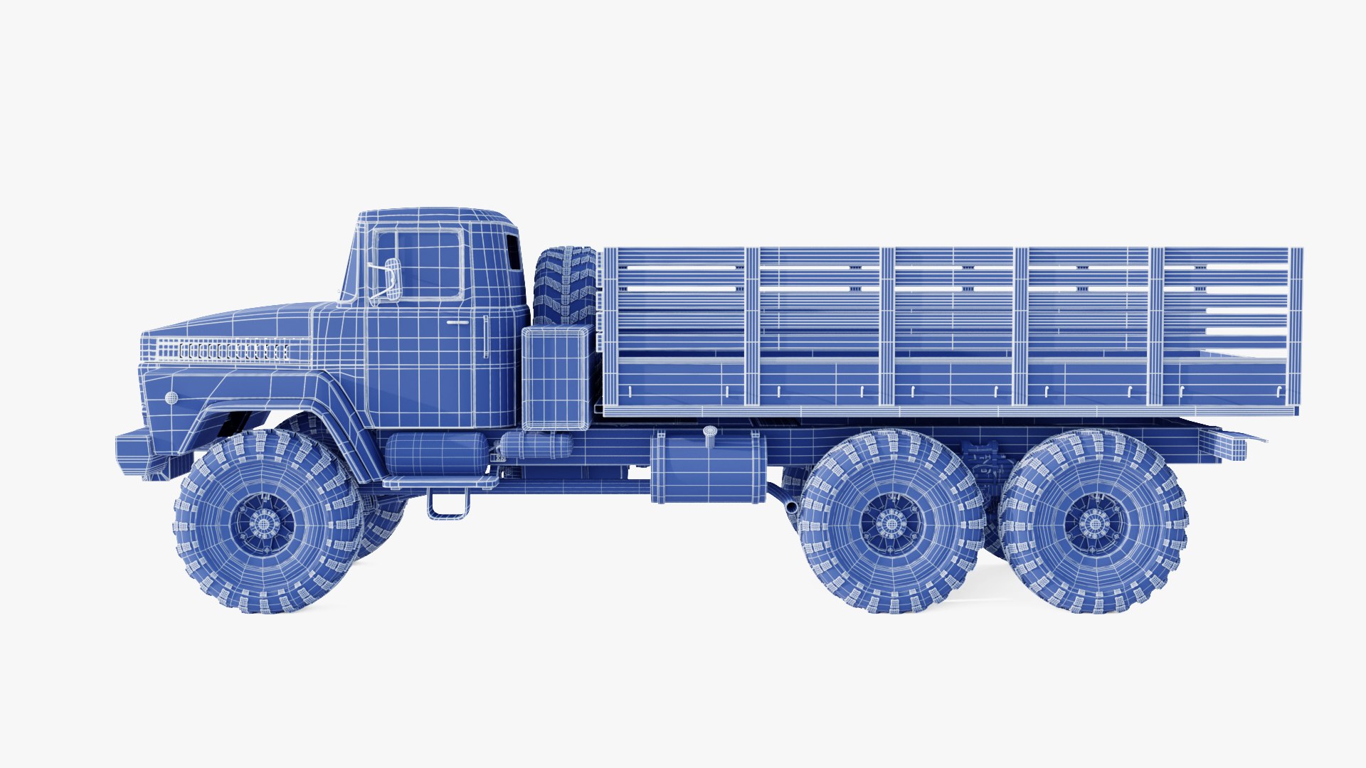 3D model KraZ 260 Truck https://p.turbosquid.com/ts-thumb/BD/VAk4Z3/Ku/wireframe_05/png/1673858547/1920x1080/fit_q87/d45a806e367300fb0ceac5d8d9e881c14d5e4d0f/wireframe_05.jpg