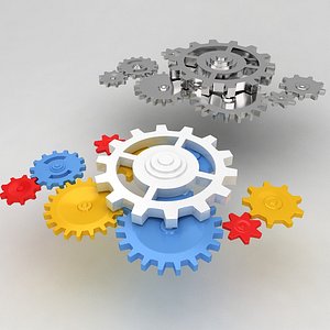 Mechanical machine gears 2