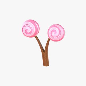 Cartoon Candy Tree 3 model