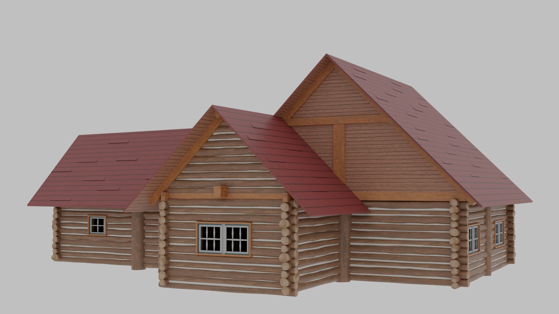 3D Log Cabin - TurboSquid 1896371