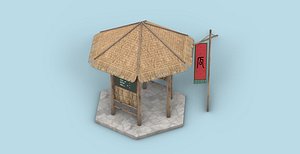 3D model Straw Pavillion