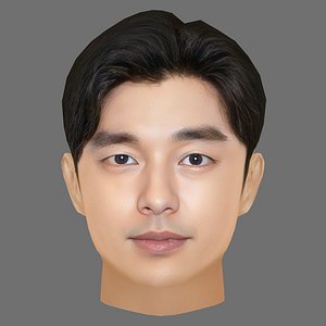 Gong Yoo Head - Low poly head for game 3D model
