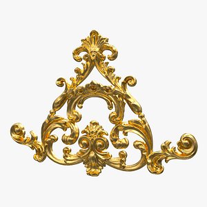 3D Plaster Decorative Bow DS246 model