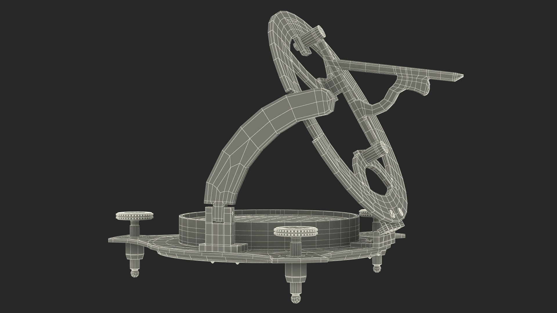 3D Model Opened Old Brass Compass With Sundial - TurboSquid 2213199