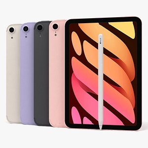 3D Apple iPad mini 2021 All Colors model