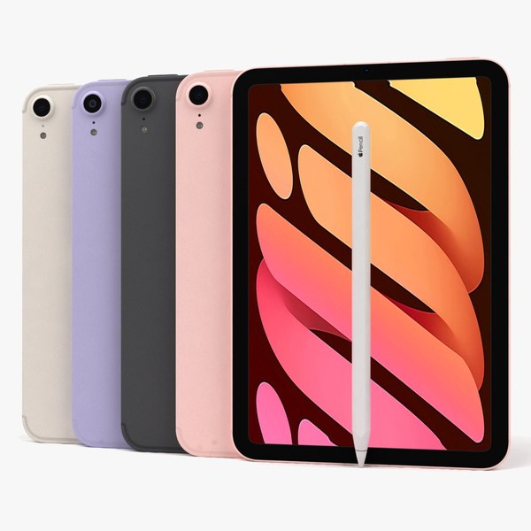 3D Apple iPad mini 2021 All Colors model