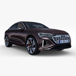3D Audi Q8 Sportback E-tron 2024