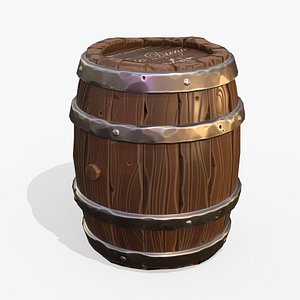 Stylized barrel made of Old Red Oak
