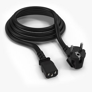 3D model power cord