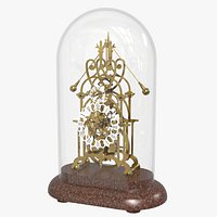 Victorian Mantel Skeleton Clock