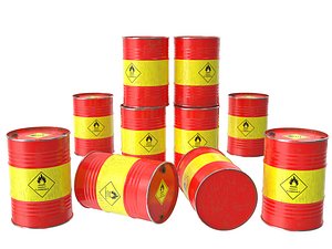 Flammable barrel