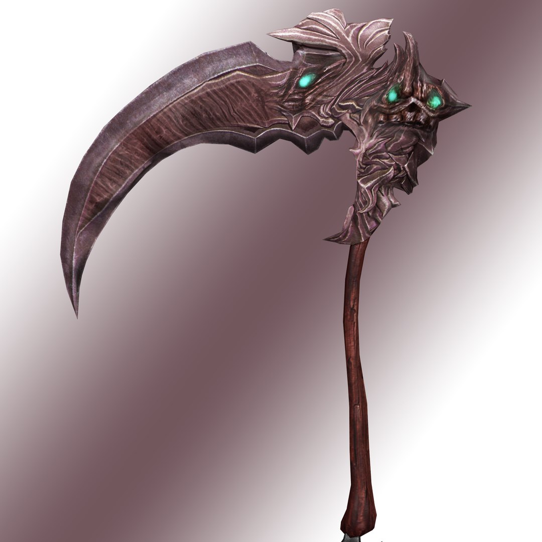 3D Fantasy Scythe Reaper Weapon Low Poly - TurboSquid 2031196