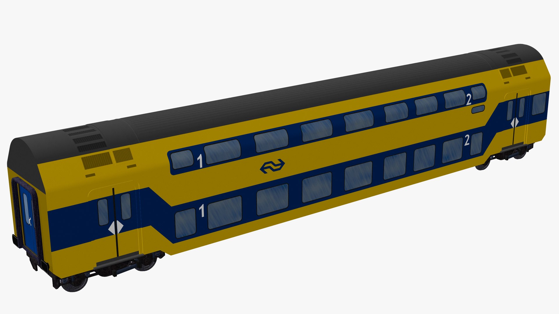 Ns Ddz Doublefloor Intercity Train Model - TurboSquid 2008102