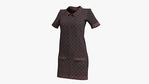 3D dress female chanel 001 model