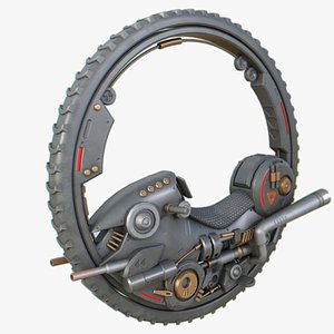 3D Mono wheel vehicle