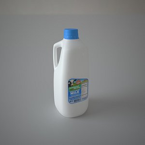Half Galon Milk bottle lowpoly