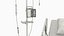 3D Patient Monitor with Hospital Bed and Infusion Pole