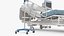 3D Patient Monitor with Hospital Bed and Infusion Pole