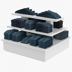 Jeans Pyramid Display 3D model