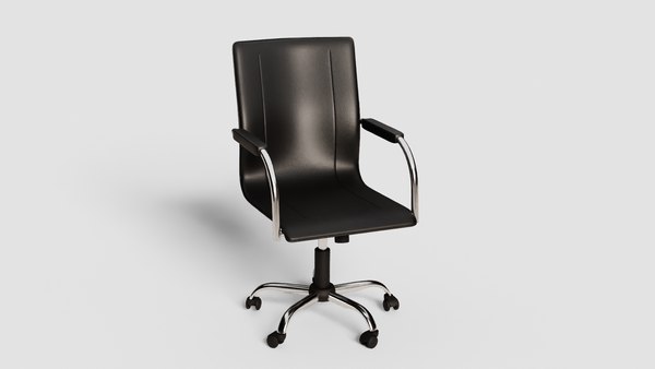 Office Studio Interior ArmChair Lowpoly Best Chair 3D Model Blender Maya Fbx Obj 3D model