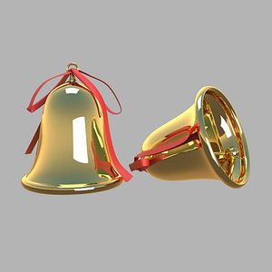 Bells 02 golden 3D