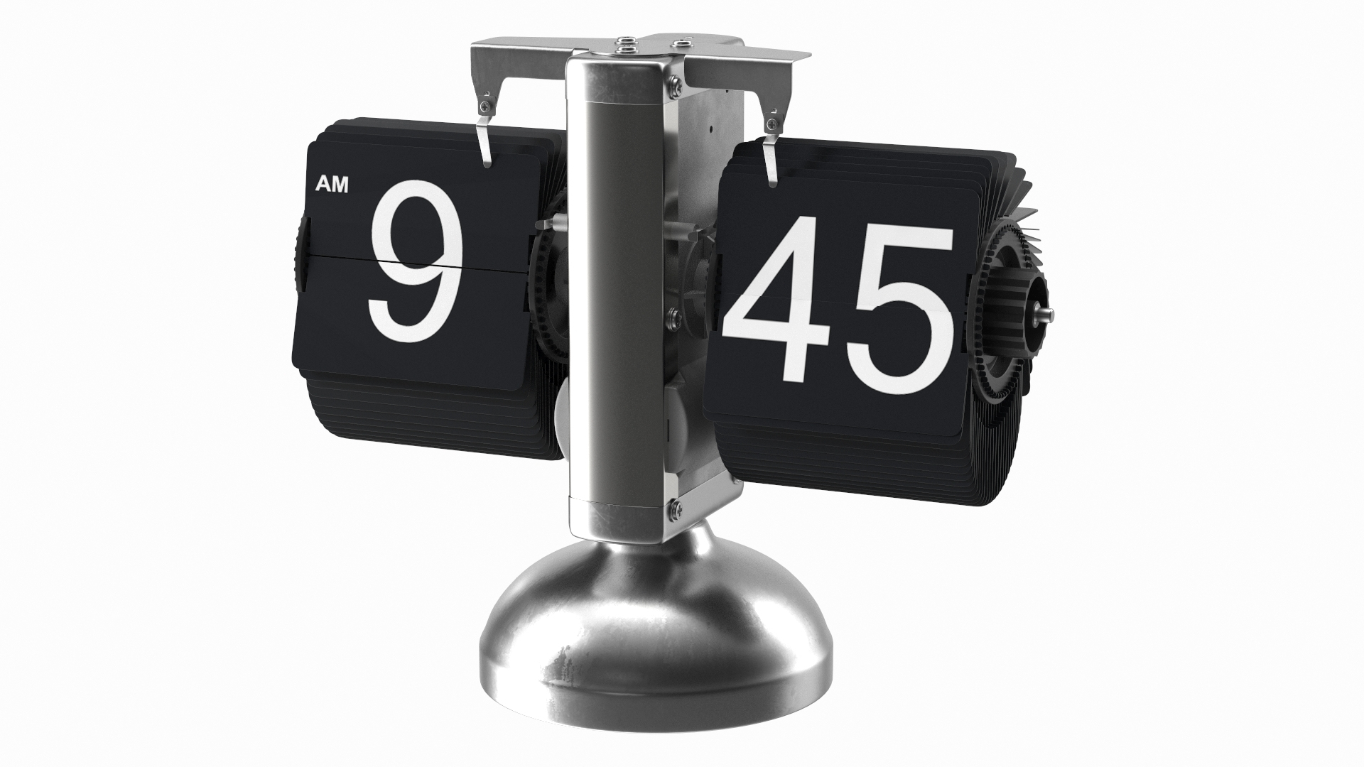 3D Retro Digital Flip Down Clock Model TurboSquid 1868510