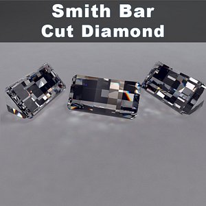 smith bar cut diamond 3d model