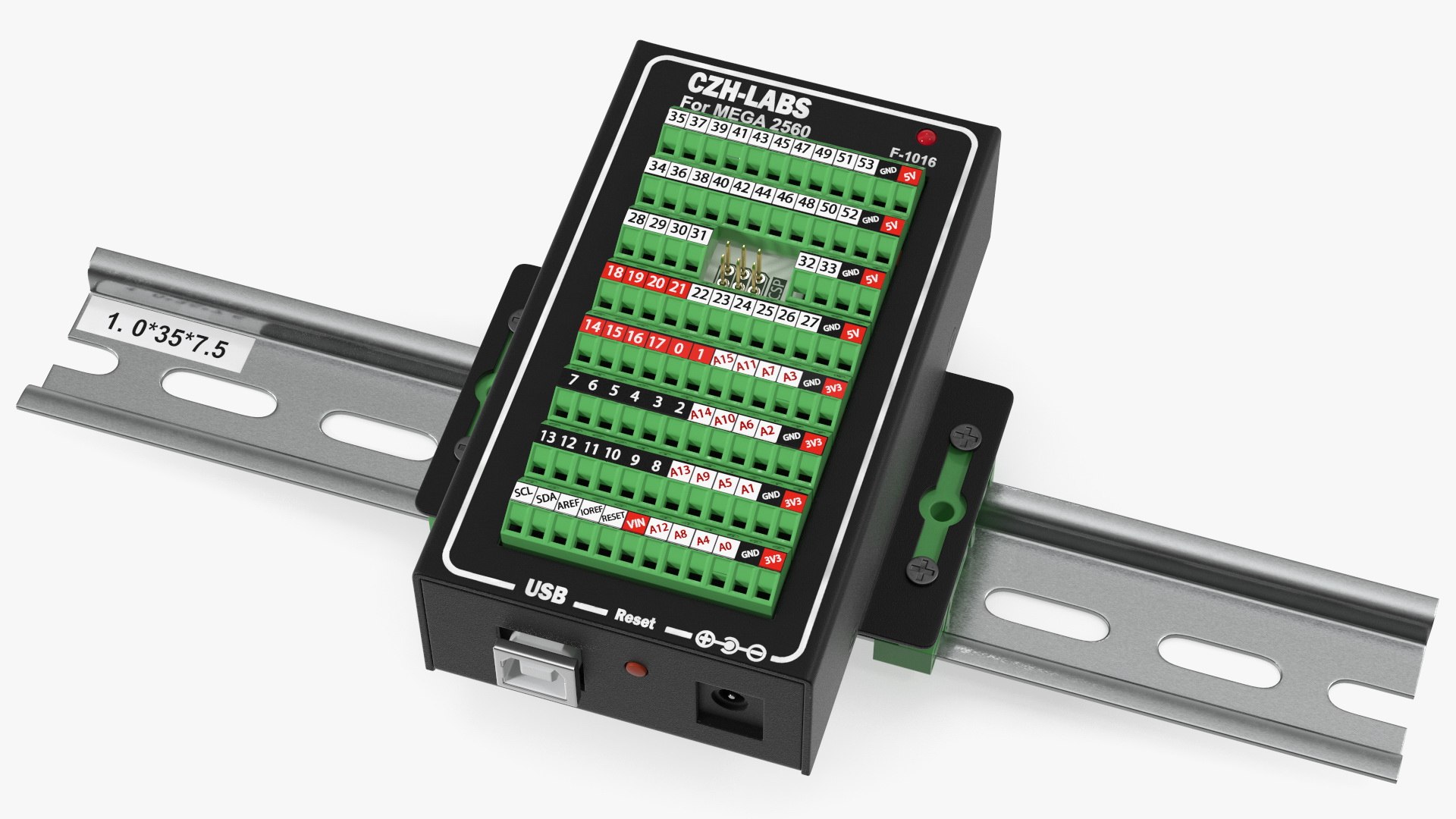 3D Mega Screw Terminal Block Din Rail - TurboSquid 1894103