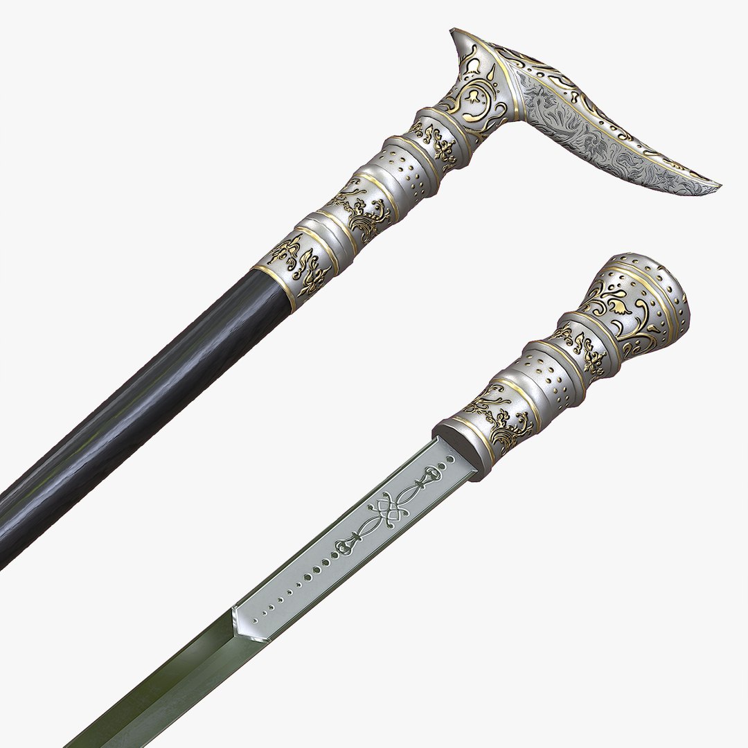 ArtStation - Victorian cane-sword
